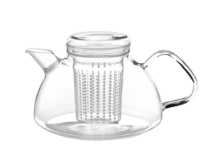 Glazen theepot met filter