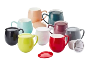 Theebeker porselein met filter
