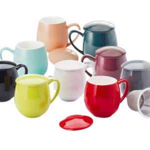 Theebeker porselein met filter