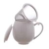 Theebeker porselein wit met filter