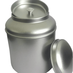 Theeblik zilverkleurig