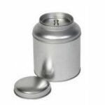 Theeblik zilverkleurig dicht