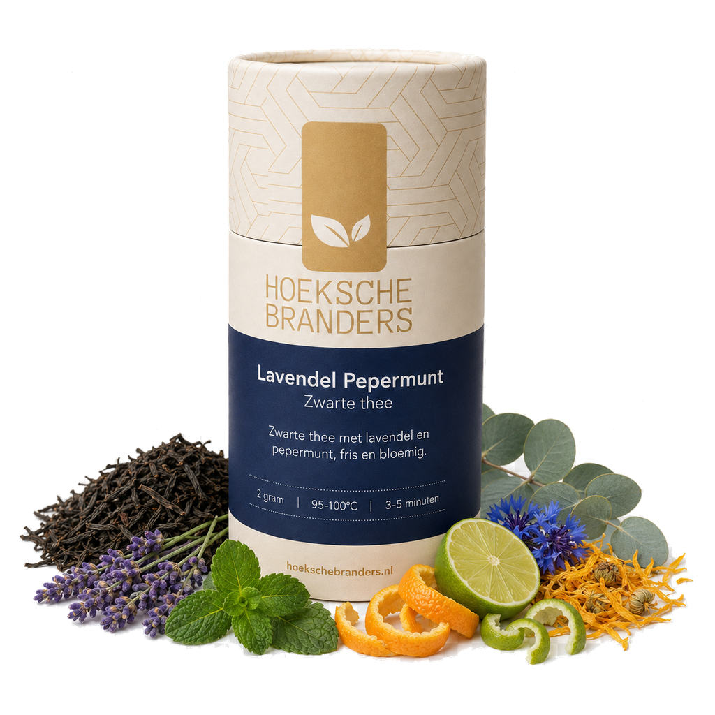 Zwarte thee Lavendel Pepermunt