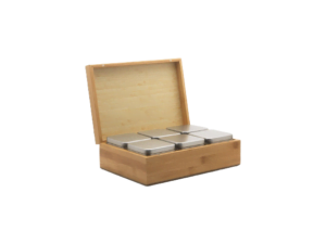 Bamboe naturel theedoos