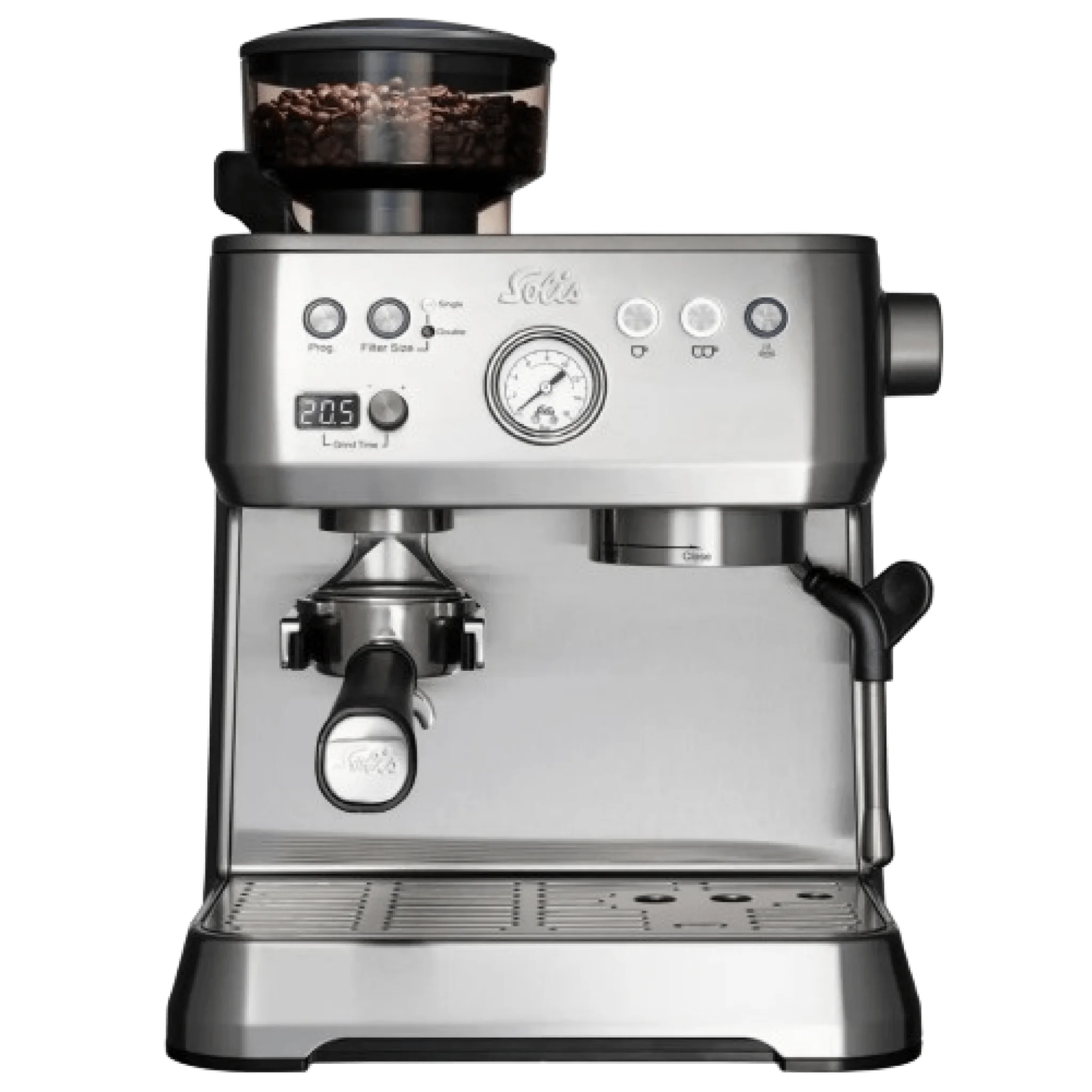 Solis Grind and Infuse Silver vooraanzicht