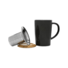Theemok zwart met filter en deksel sfeer