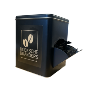 Dispenser blik voor suikerszakjes, creamersticks of melkcupjes