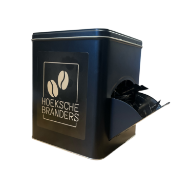 Dispenser blik voor suikerszakjes, creamersticks of melkcupjes